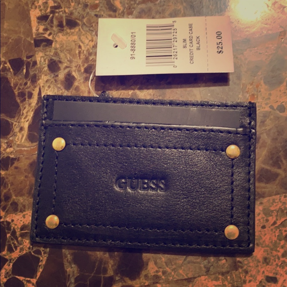 Guess Black Card Case